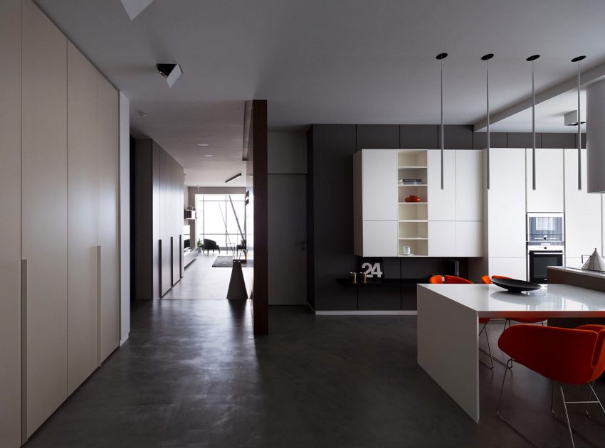 A Modern and Sophisticated Apartment in Dnepropetrovsk, Ukraine by Azovskiy & Pahomova Architects (6)