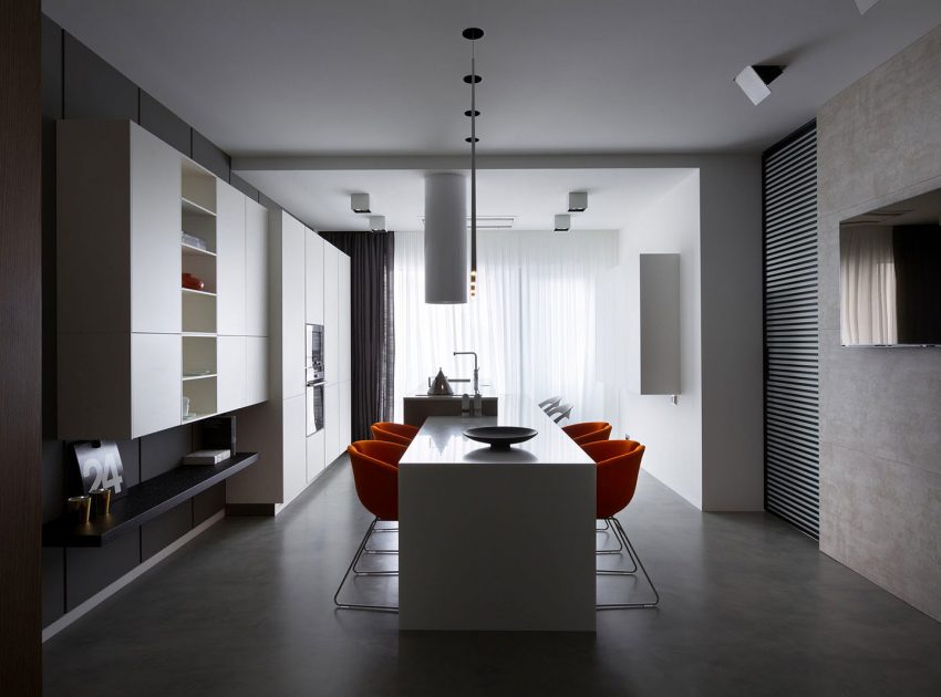 A Modern and Sophisticated Apartment in Dnepropetrovsk, Ukraine by Azovskiy & Pahomova Architects (7)