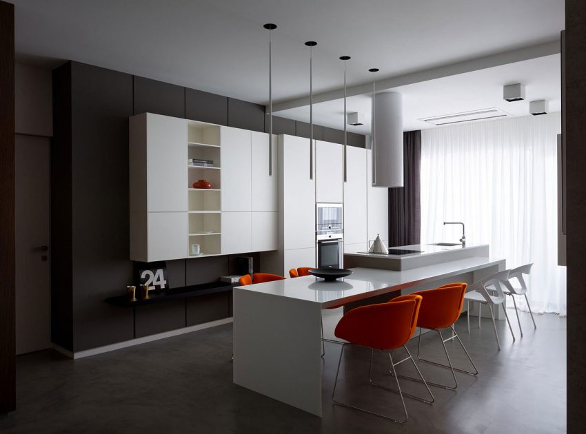 A Modern and Sophisticated Apartment in Dnepropetrovsk, Ukraine by Azovskiy & Pahomova Architects (8)