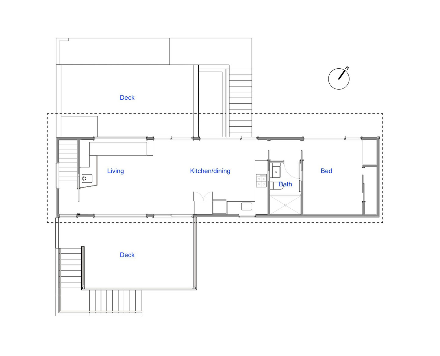 A Playful Two-Storey Cabin for a Family in Waikanae, New Zealand by Parsonson Architects (17)