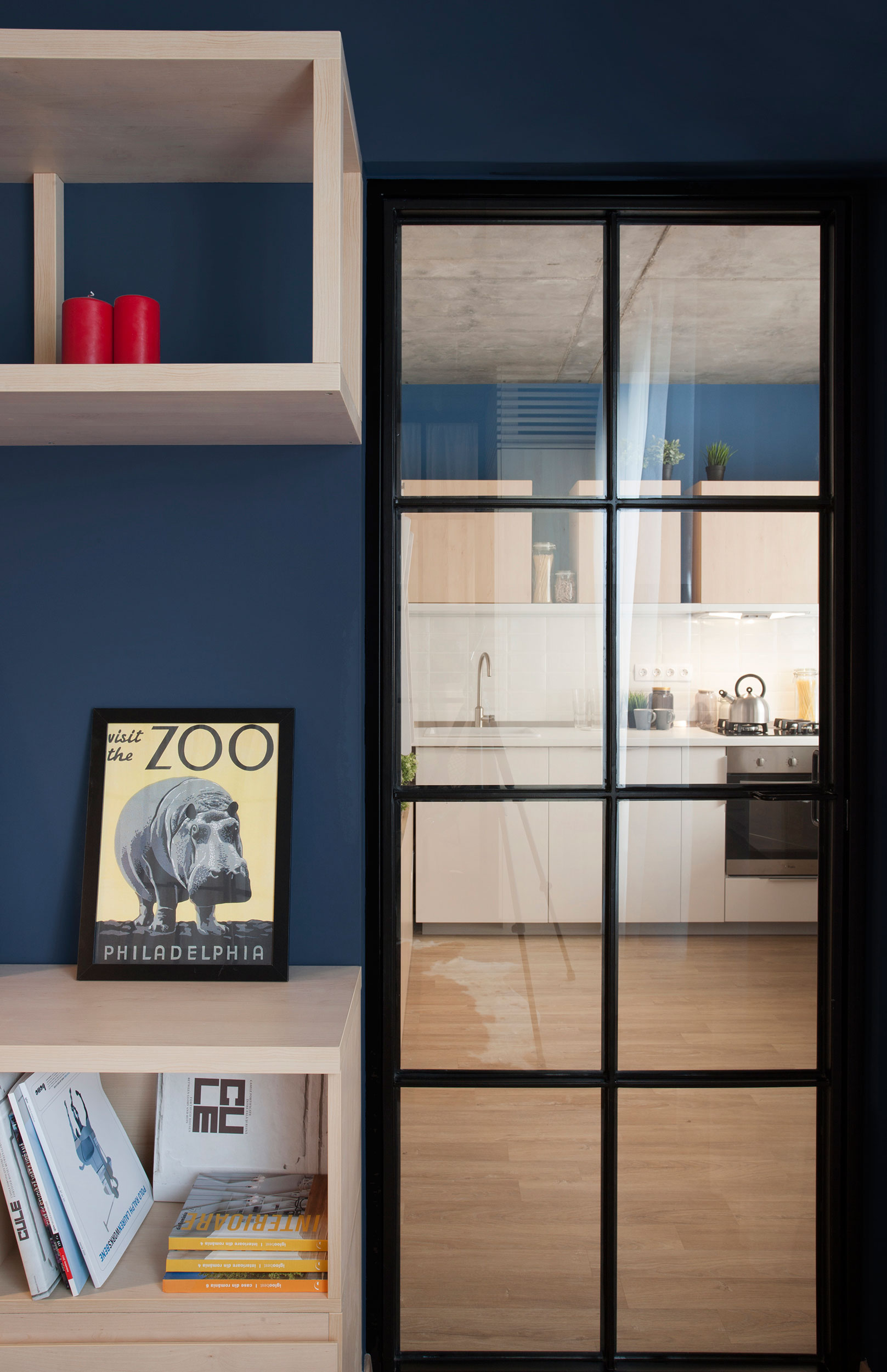 A Small and Modern Comfortable Apartment with a Dynamic Industrial Style in Bucharest by Bogdan Ciocodeică & Diana Roşu (10)