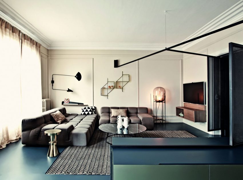 A Smart and Stylish Parisian Apartment Designed for a Young Family by UdA Architetti (1)