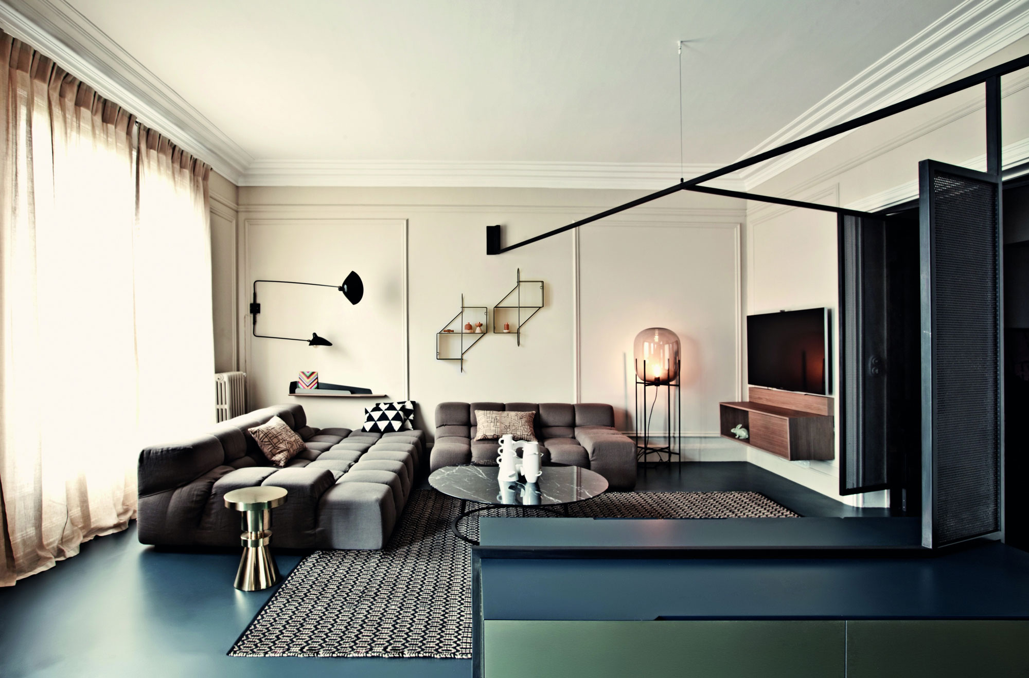 A Smart and Stylish Parisian Apartment Designed for a Young Family by UdA Architetti (1)