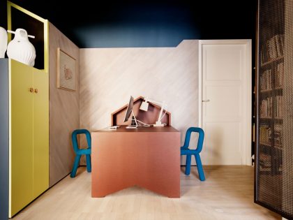 A Smart and Stylish Parisian Apartment Designed for a Young Family by UdA Architetti (16)