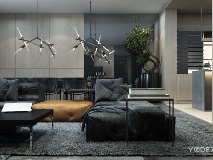 A Sophisticated Apartment with a Mix of Modern and Transitional Touch in Krakow, Poland