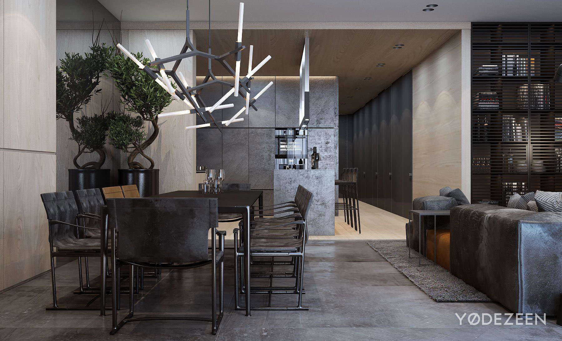 A Sophisticated Apartment with a Mix of Modern and Transitional Touch in Krakow, Poland by Yodezeen (10)