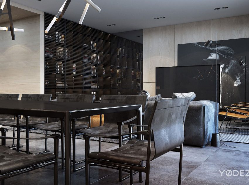 A Sophisticated Apartment with a Mix of Modern and Transitional Touch in Krakow, Poland by Yodezeen (11)