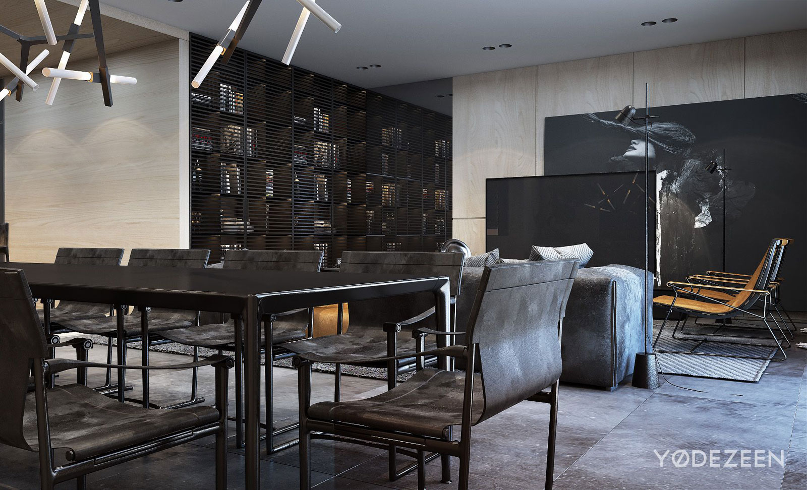 A Sophisticated Apartment with a Mix of Modern and Transitional Touch in Krakow, Poland by Yodezeen (11)