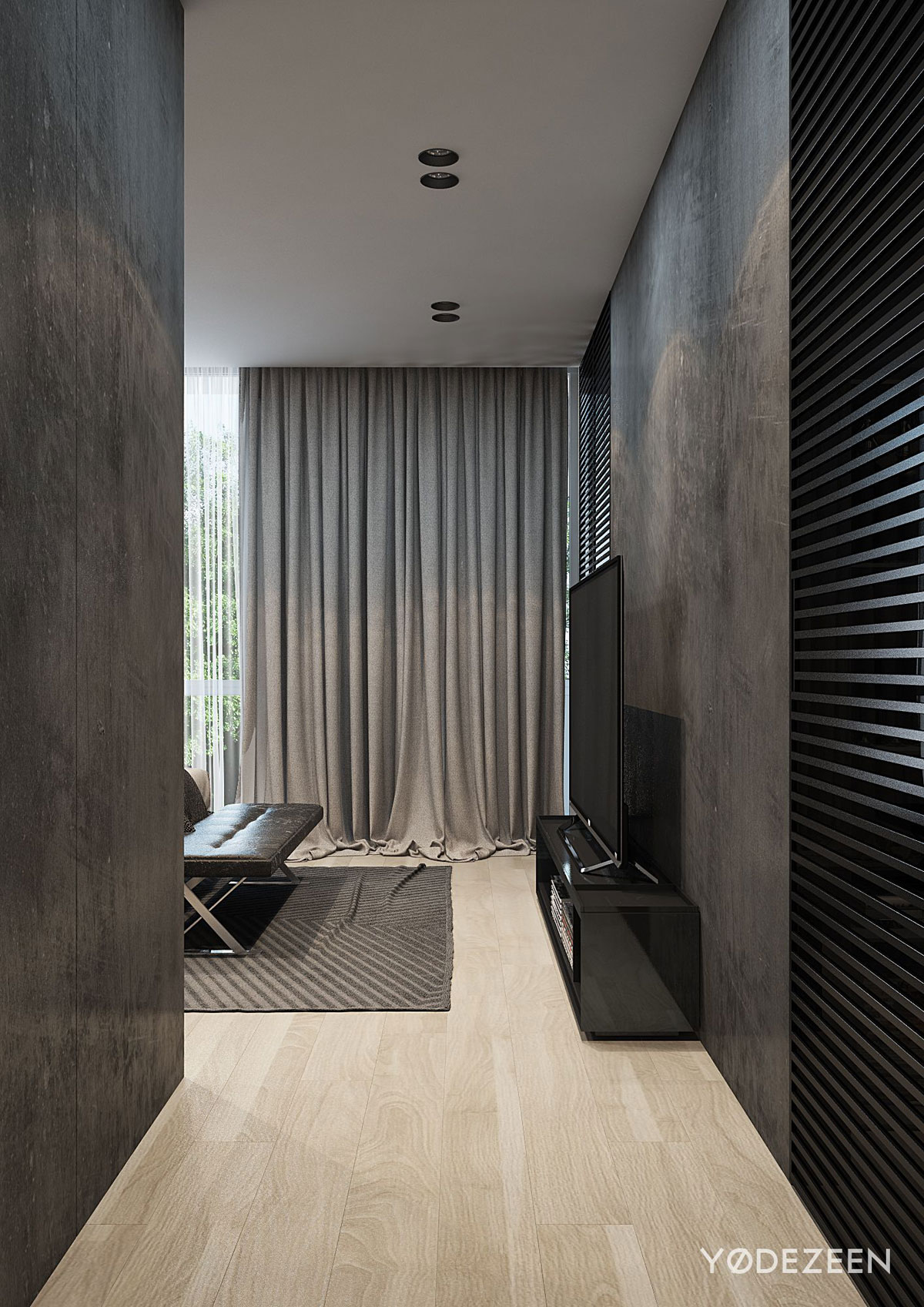 A Sophisticated Apartment with a Mix of Modern and Transitional Touch in Krakow, Poland by Yodezeen (14)