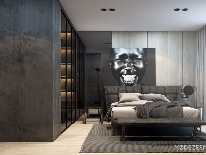 A Sophisticated Apartment with a Mix of Modern and Transitional Touch in Krakow, Poland by Yodezeen (15)