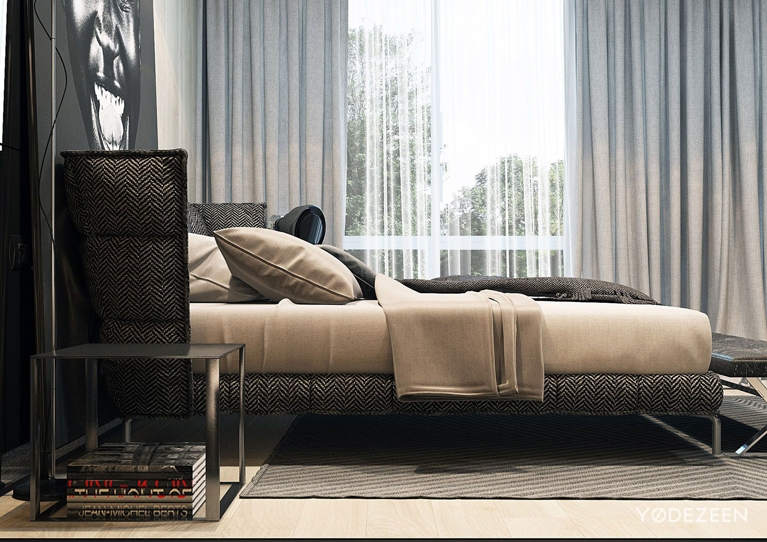 A Sophisticated Apartment with a Mix of Modern and Transitional Touch in Krakow, Poland by Yodezeen (17)