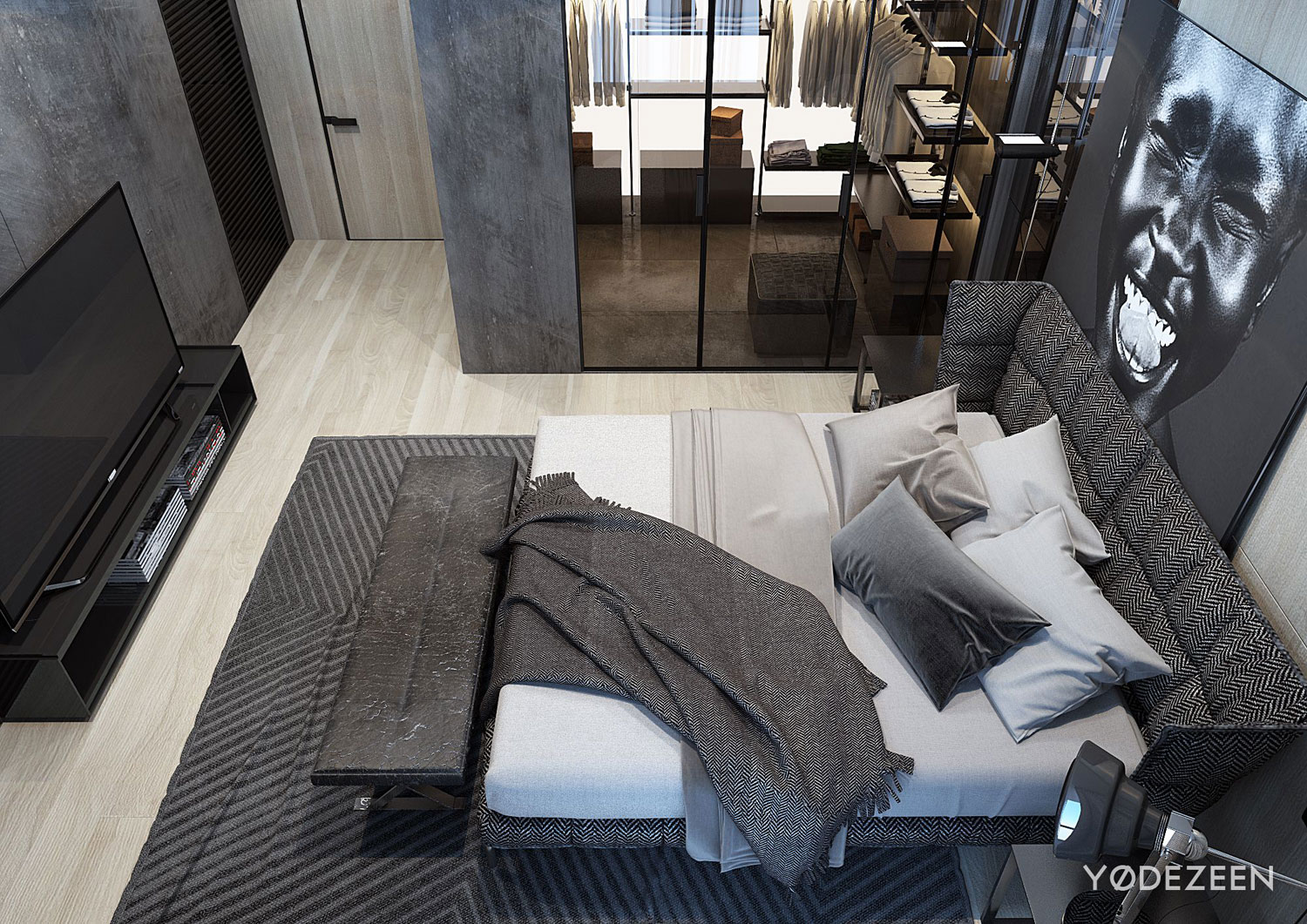 A Sophisticated Apartment with a Mix of Modern and Transitional Touch in Krakow, Poland by Yodezeen (18)