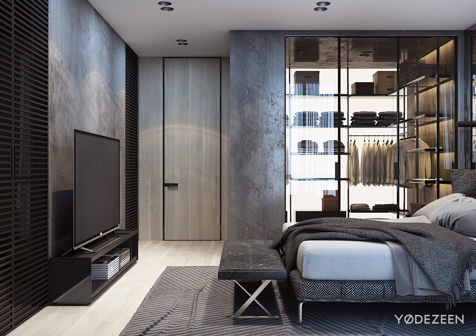 A Sophisticated Apartment with a Mix of Modern and Transitional Touch in Krakow, Poland by Yodezeen (19)