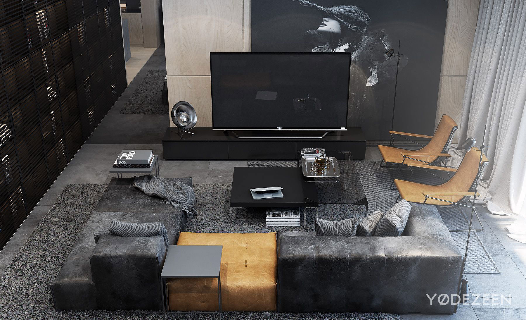 A Sophisticated Apartment with a Mix of Modern and Transitional Touch in Krakow, Poland by Yodezeen (2)