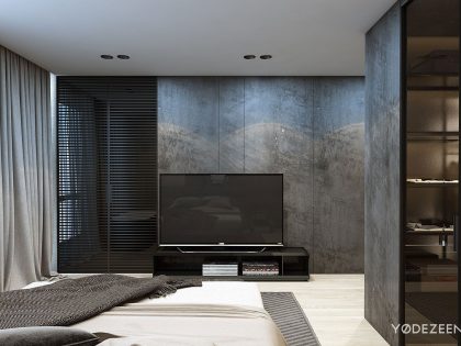 A Sophisticated Apartment with a Mix of Modern and Transitional Touch in Krakow, Poland by Yodezeen (20)