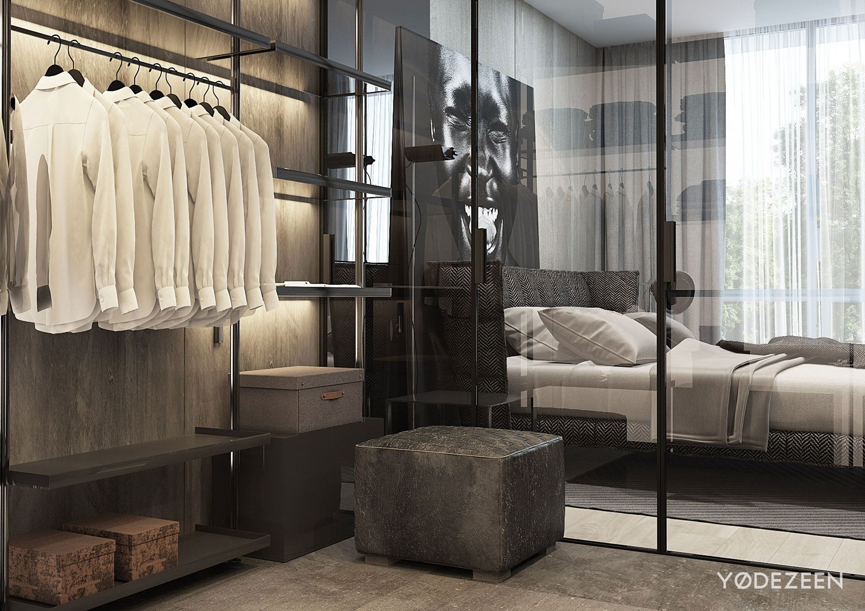 A Sophisticated Apartment with a Mix of Modern and Transitional Touch in Krakow, Poland by Yodezeen (21)