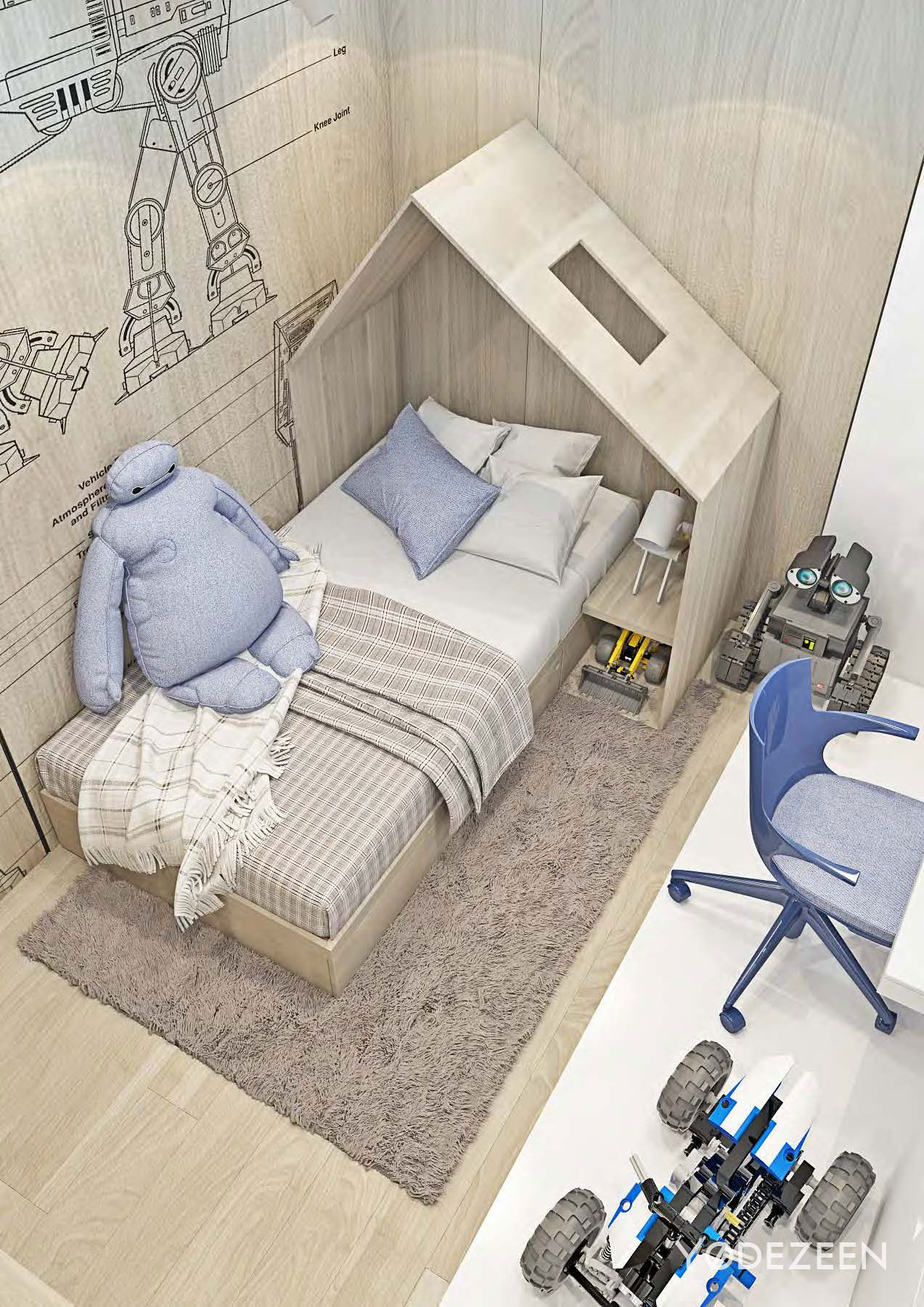 A Sophisticated Apartment with a Mix of Modern and Transitional Touch in Krakow, Poland by Yodezeen (22)