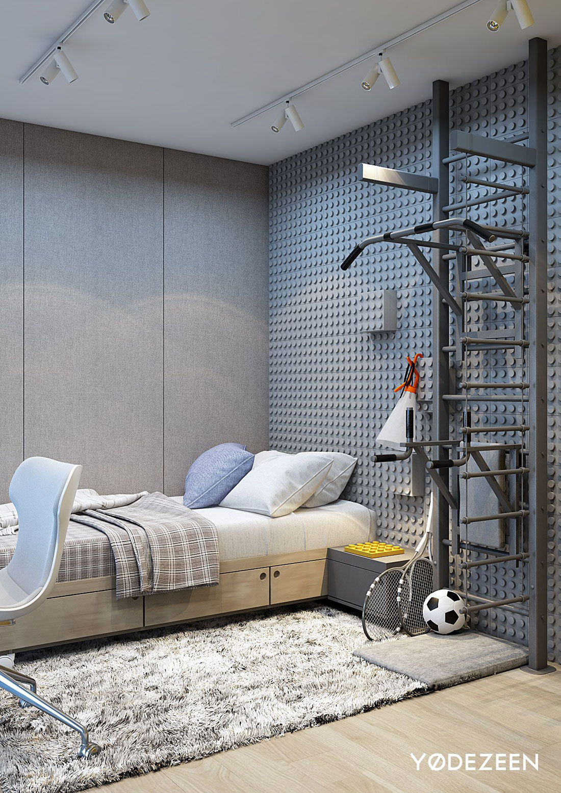 A Sophisticated Apartment with a Mix of Modern and Transitional Touch in Krakow, Poland by Yodezeen (30)