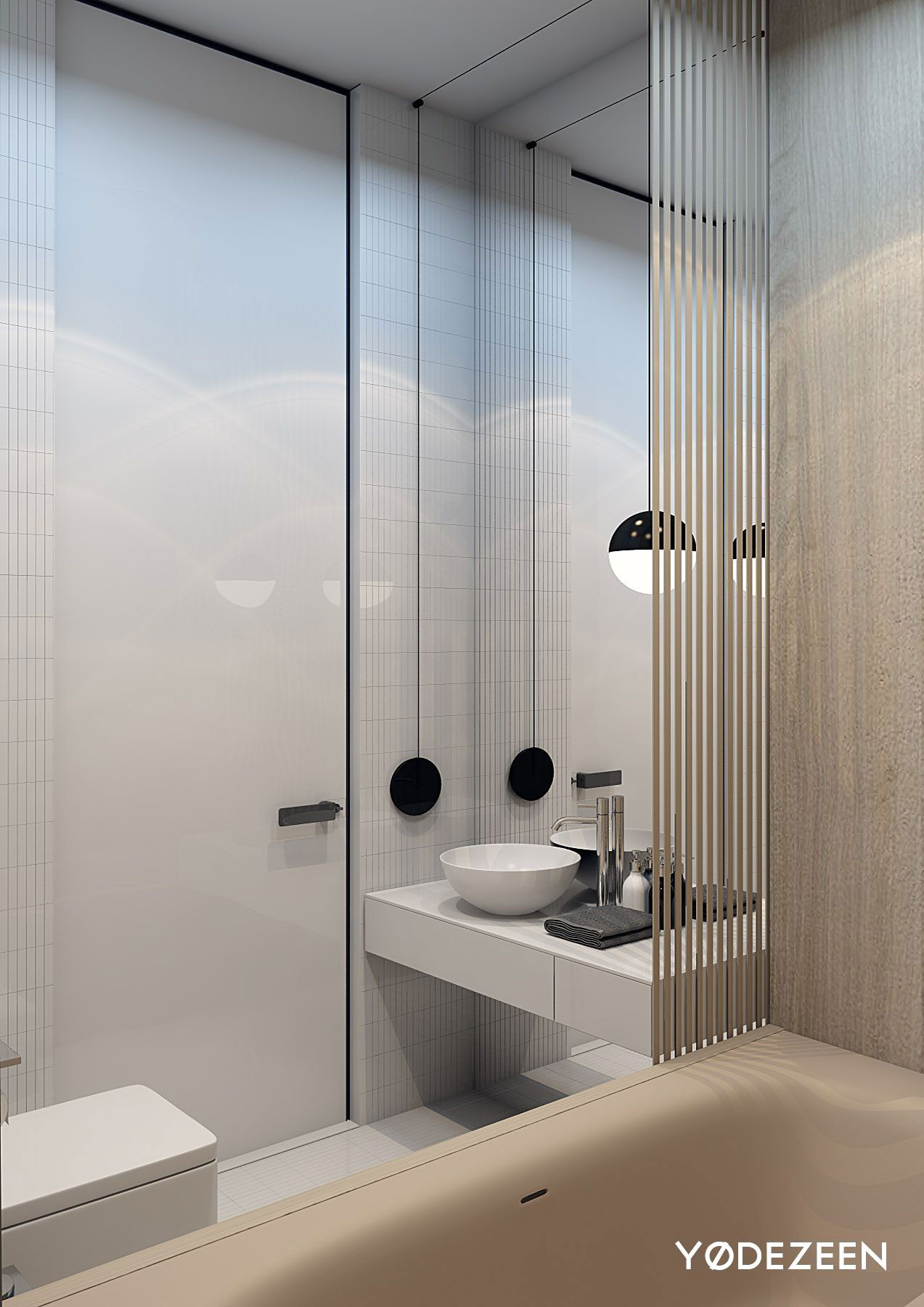 A Sophisticated Apartment with a Mix of Modern and Transitional Touch in Krakow, Poland by Yodezeen (39)