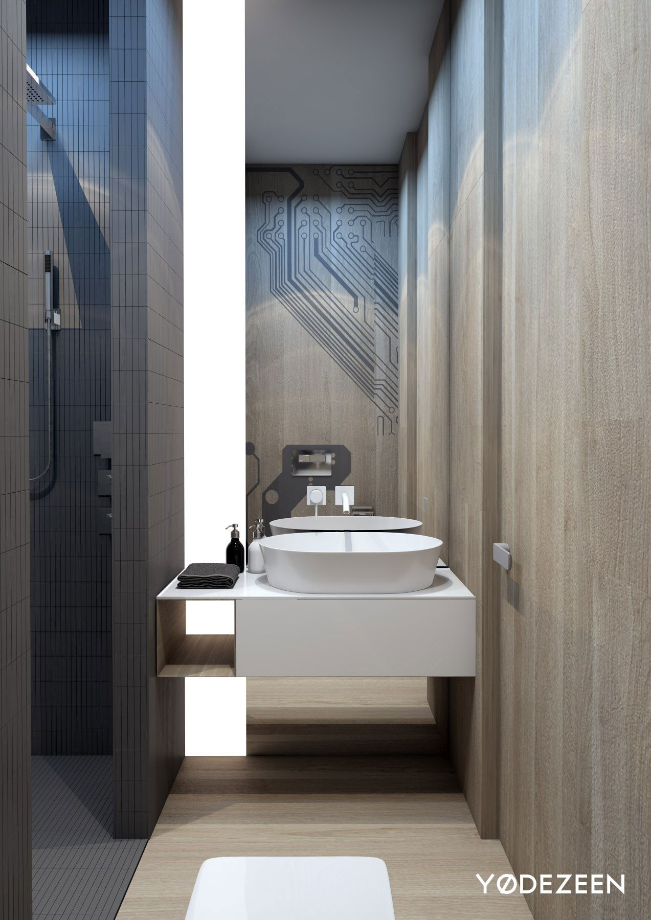 A Sophisticated Apartment with a Mix of Modern and Transitional Touch in Krakow, Poland by Yodezeen (42)