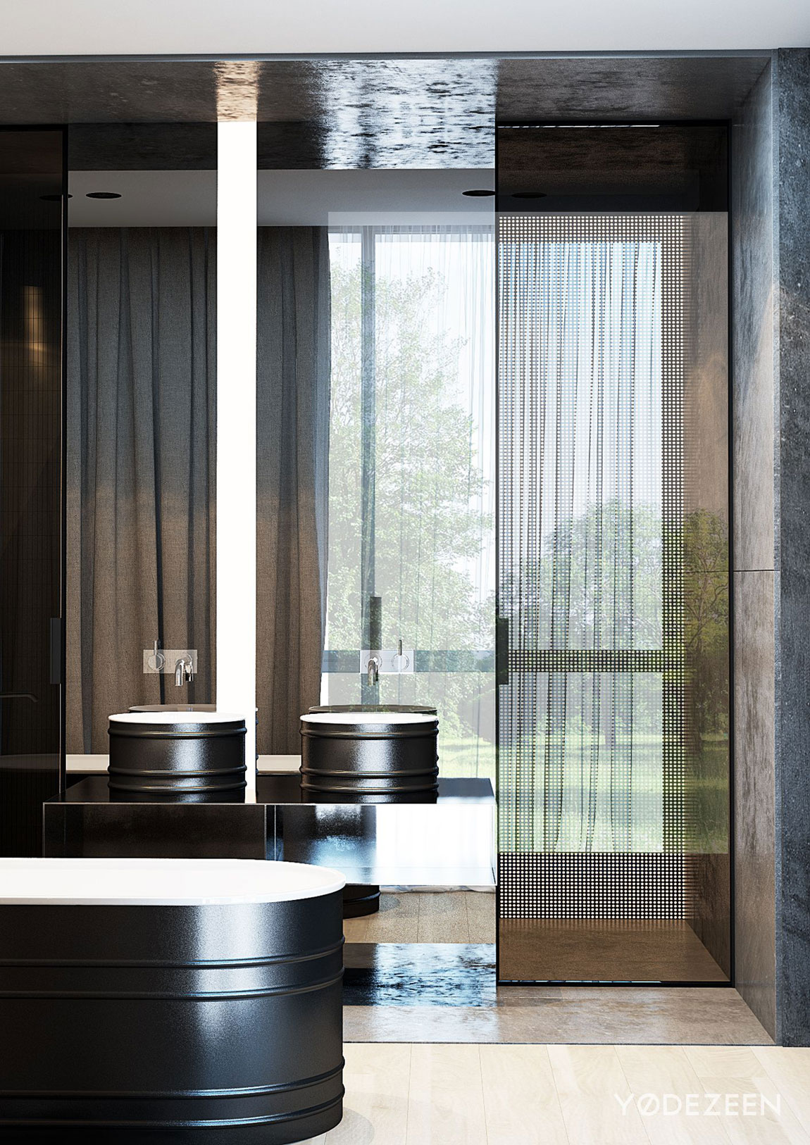 A Sophisticated Apartment with a Mix of Modern and Transitional Touch in Krakow, Poland by Yodezeen (45)