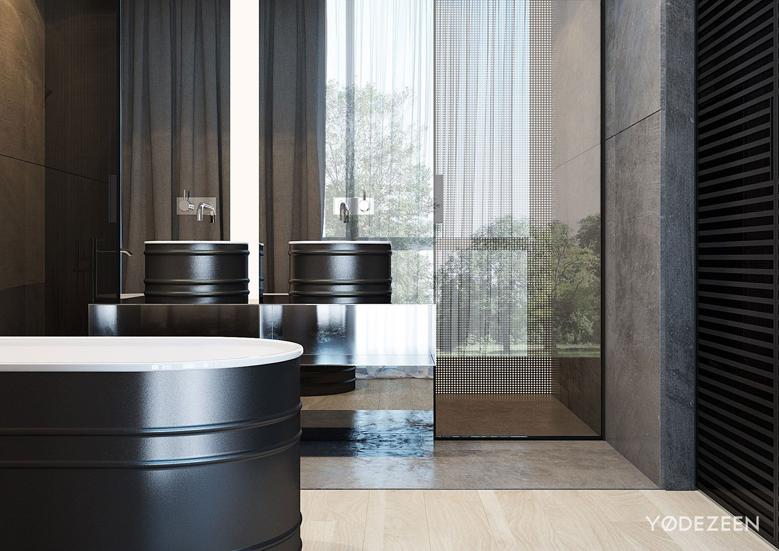 A Sophisticated Apartment with a Mix of Modern and Transitional Touch in Krakow, Poland by Yodezeen (46)