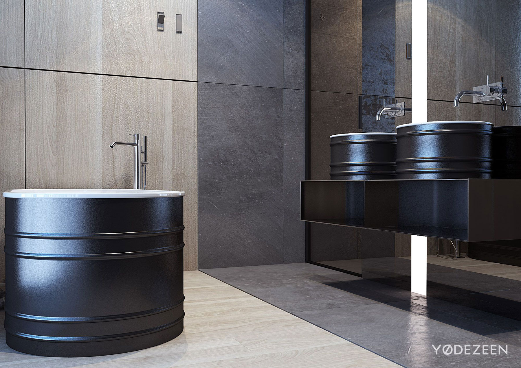 A Sophisticated Apartment with a Mix of Modern and Transitional Touch in Krakow, Poland by Yodezeen (47)