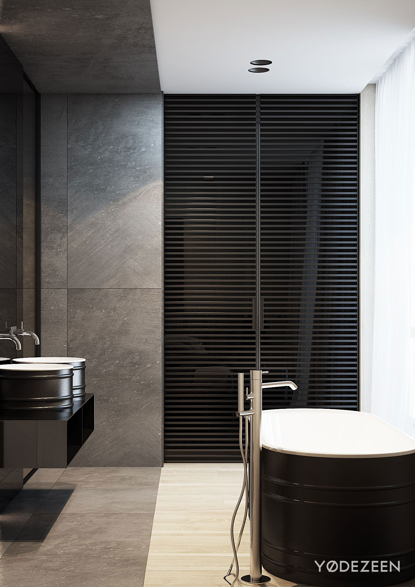 A Sophisticated Apartment with a Mix of Modern and Transitional Touch in Krakow, Poland by Yodezeen (48)