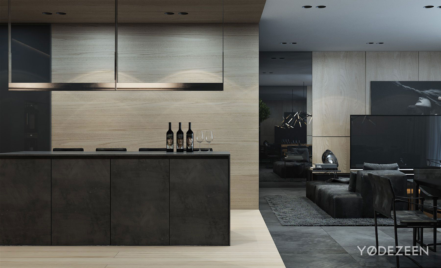 A Sophisticated Apartment with a Mix of Modern and Transitional Touch in Krakow, Poland by Yodezeen (8)