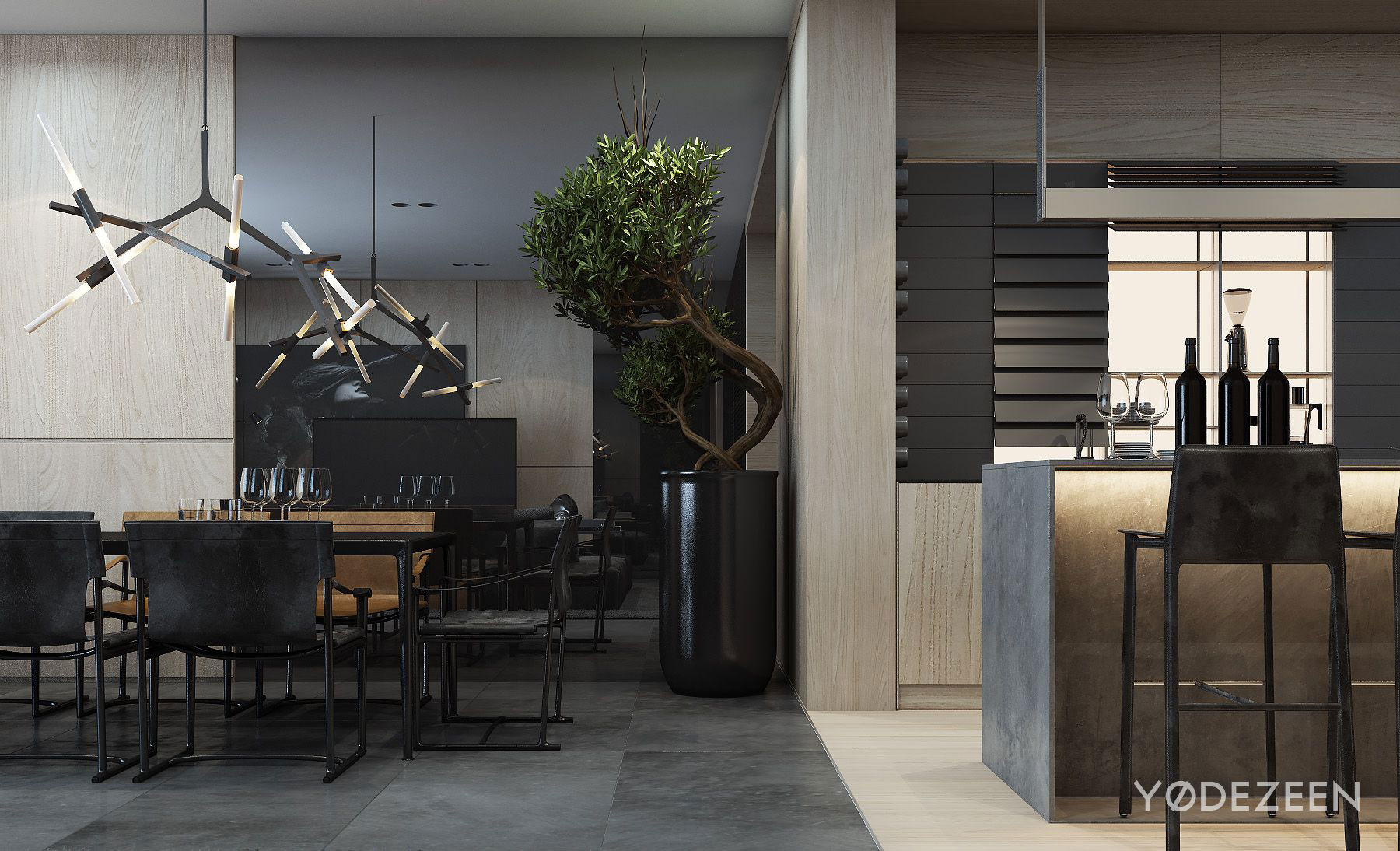 A Sophisticated Apartment with a Mix of Modern and Transitional Touch in Krakow, Poland by Yodezeen (9)