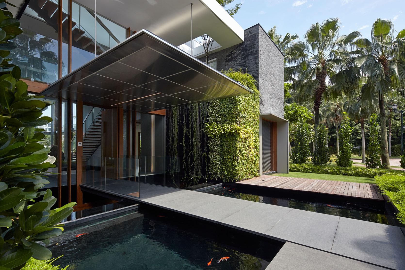 A Sophisticated Contemporary Home with Spectacular Views in Singapore by Robert Greg Shand Architects (8)