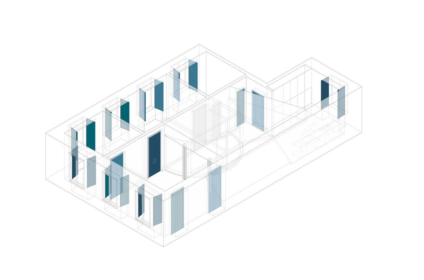 A Spacious Contemporary Apartment Framed by a Semi-Circular Wall in Lisbon by Fala Atelier (31)