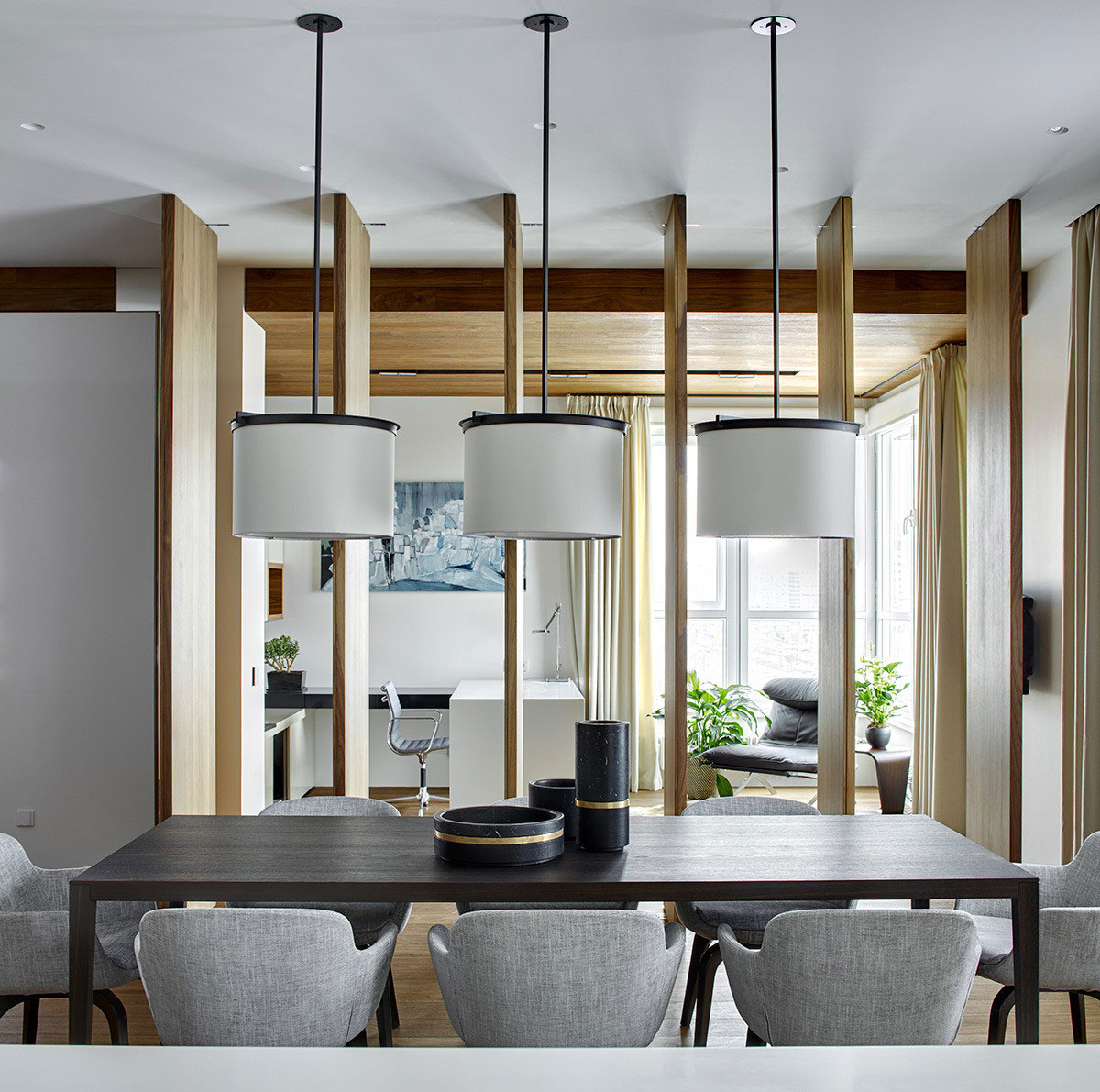 A Spacious Modern Apartment with Panoramic Views of Moscow by Alexandra Fedorova (21)