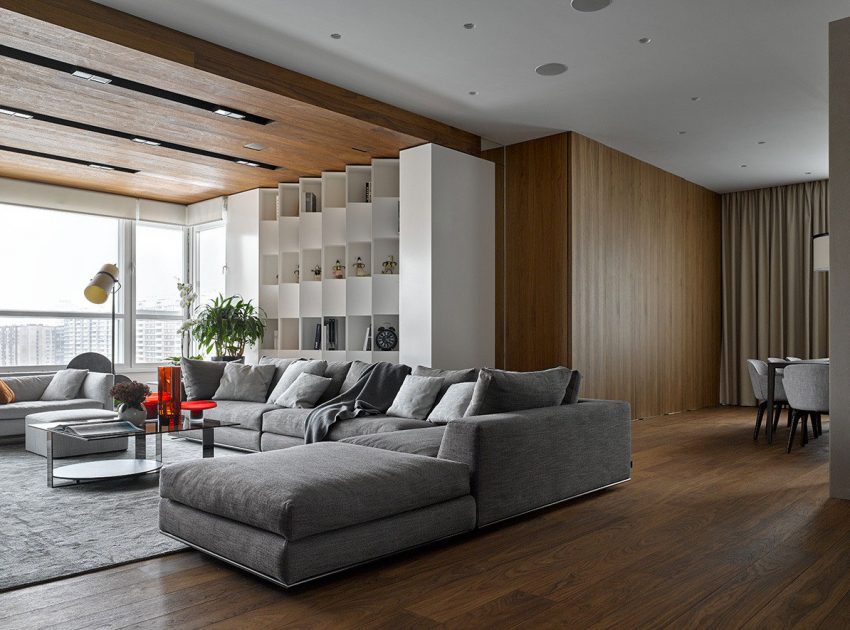 A Spacious Modern Apartment with Panoramic Views of Moscow by Alexandra Fedorova (4)
