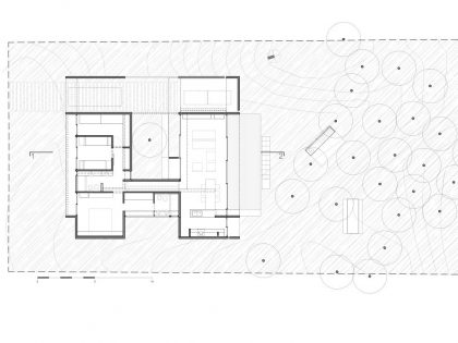 A Stunning Summer House with Concrete Pergola in the Woodland of Pinamar, Argentina by Besonias Almeida Arquitectos (19)