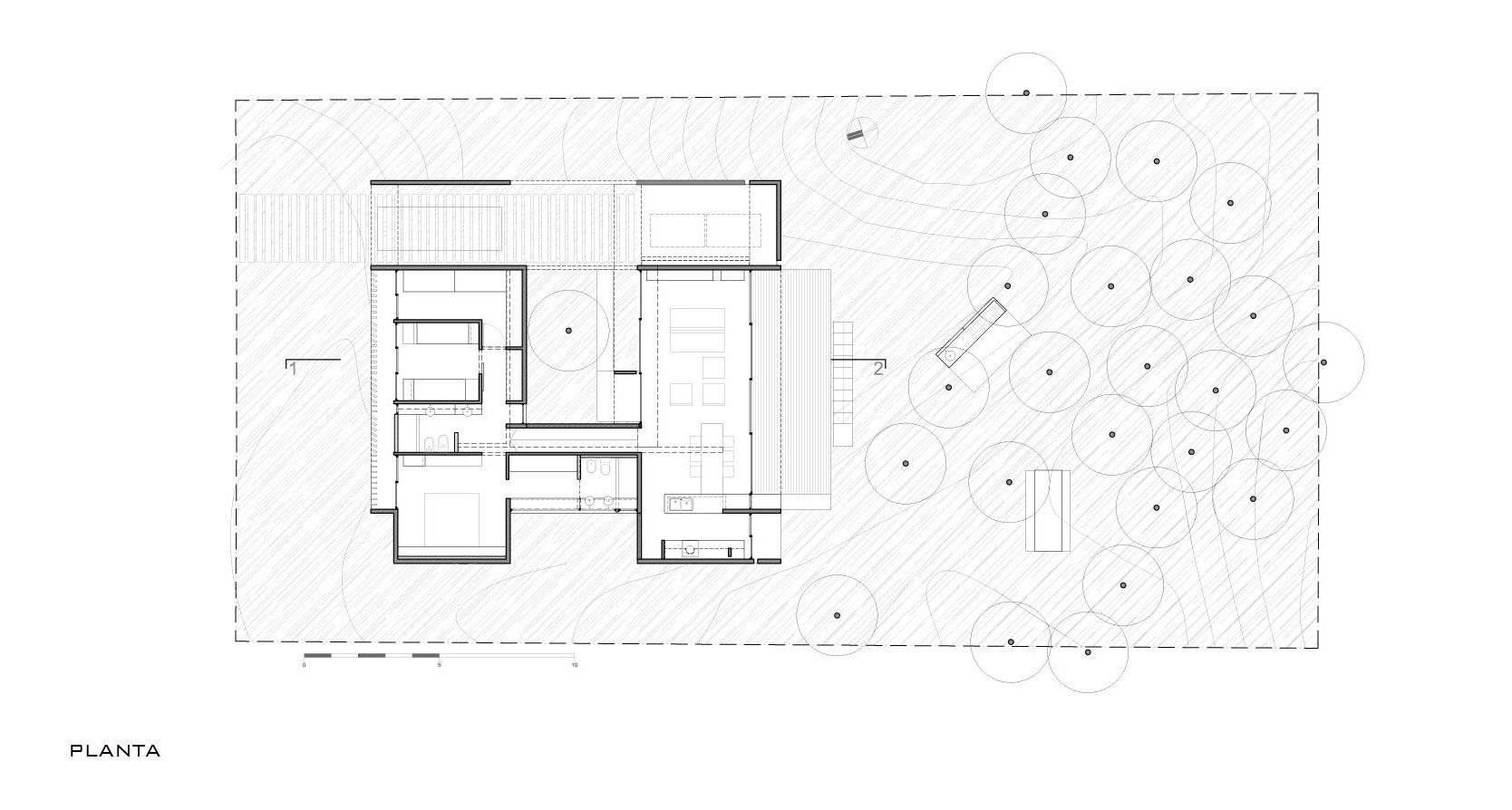 A Stunning Summer House with Concrete Pergola in the Woodland of Pinamar, Argentina by Besonias Almeida Arquitectos (19)