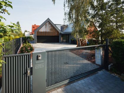 A Stunning and Spacious Two Barns House for a Modern Family in Tychy, Poland by RS + Robert Skitek (1)