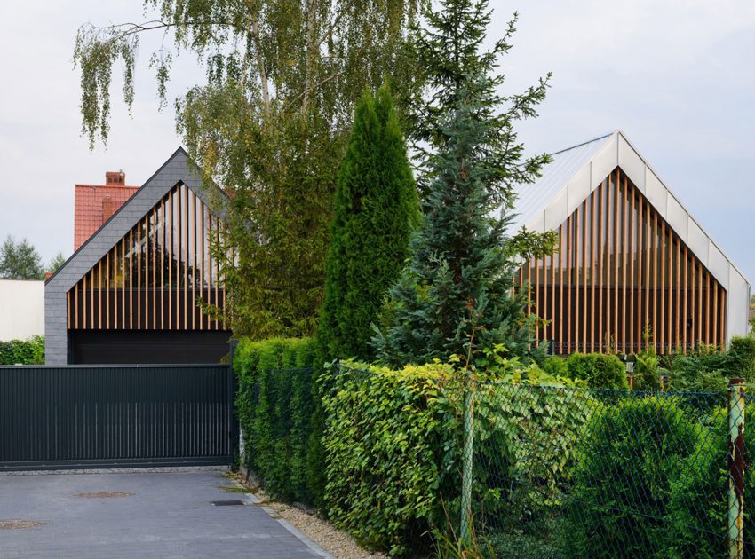A Stunning and Spacious Two Barns House for a Modern Family in Tychy, Poland by RS + Robert Skitek (2)