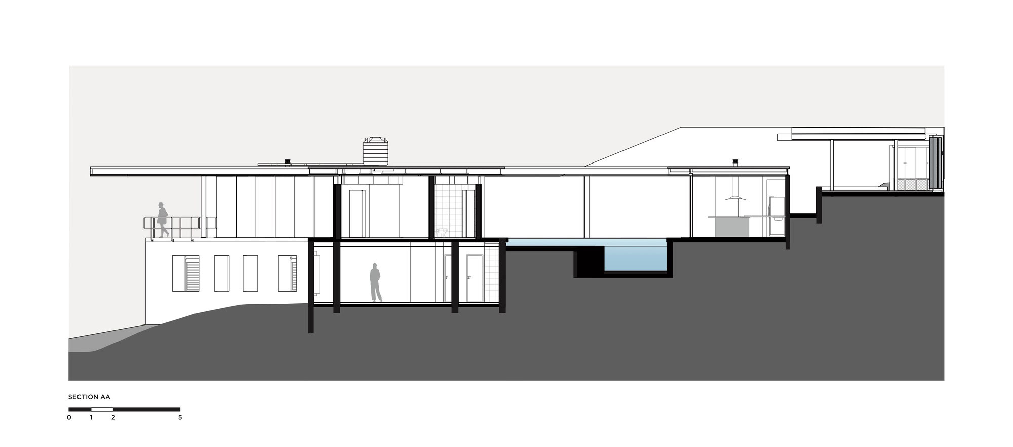 A Stylish Modern Home with Glass Walls and a Central Courtyard in São Paulo by FGMF (28)