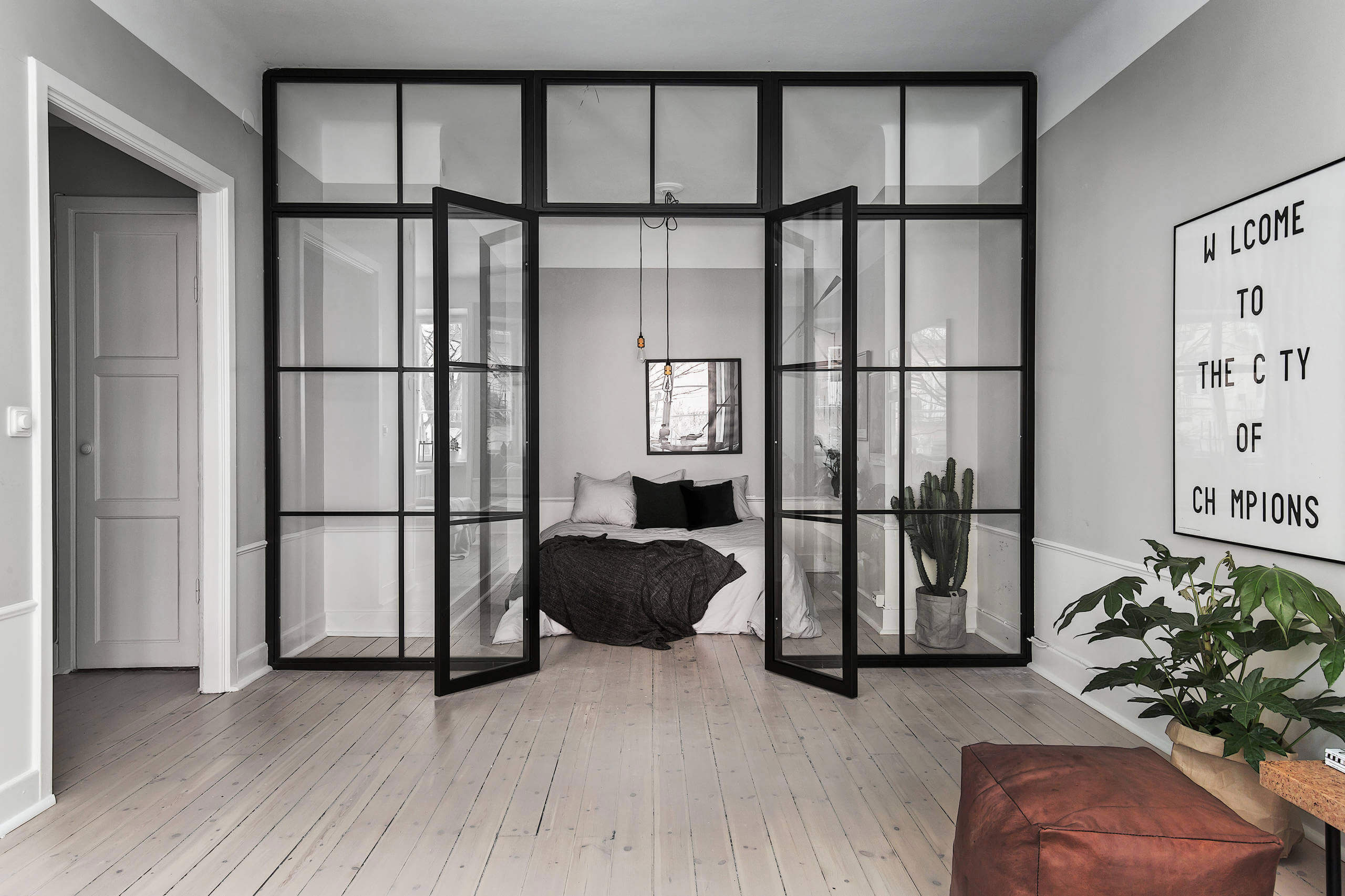 A Stylish Scandinavian Apartment with a Marked Industrial Style in Stockholm by Scandinavian Homes (16)