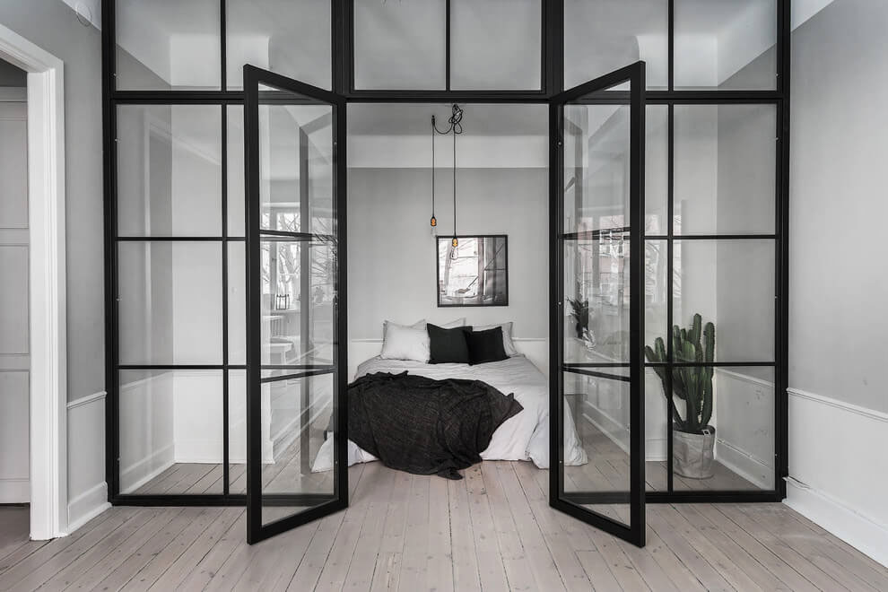 A Stylish Scandinavian Apartment with a Marked Industrial Style in Stockholm by Scandinavian Homes (17)