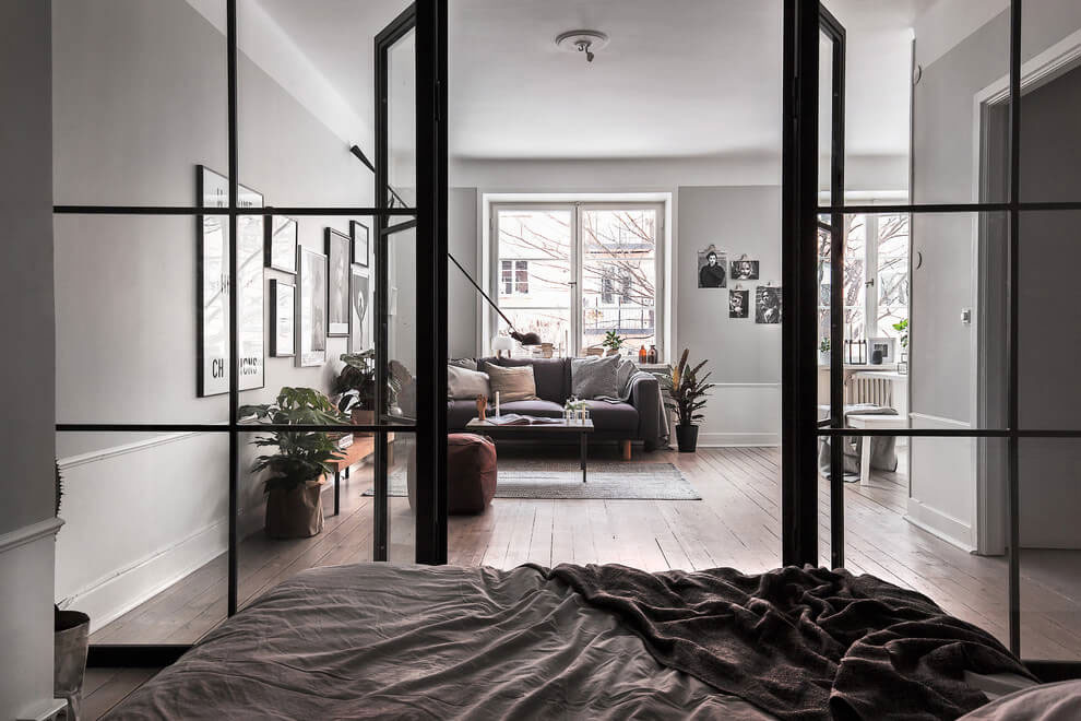 A Stylish Scandinavian Apartment with a Marked Industrial Style in Stockholm by Scandinavian Homes (19)