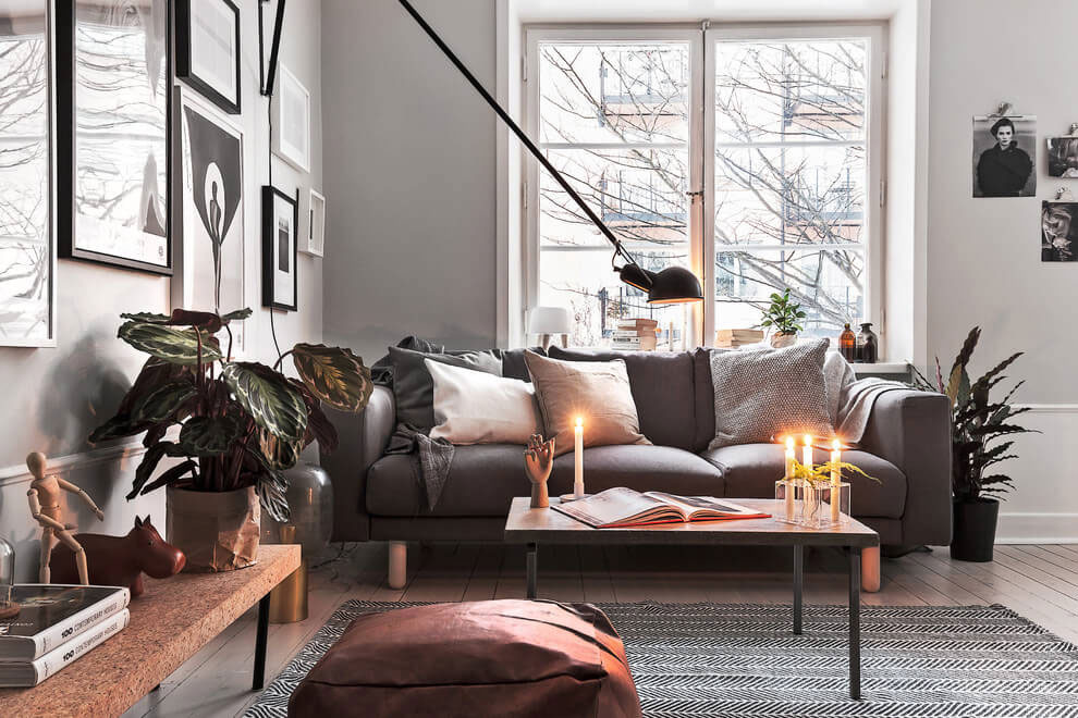 A Stylish Scandinavian Apartment with a Marked Industrial Style in Stockholm by Scandinavian Homes (3)