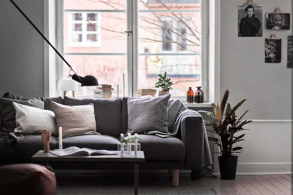 A Stylish Scandinavian Apartment with a Marked Industrial Style in Stockholm by Scandinavian Homes (4)