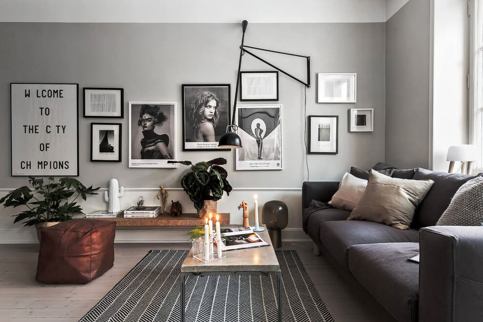 A Stylish Scandinavian Apartment with a Marked Industrial Style in Stockholm by Scandinavian Homes (6)