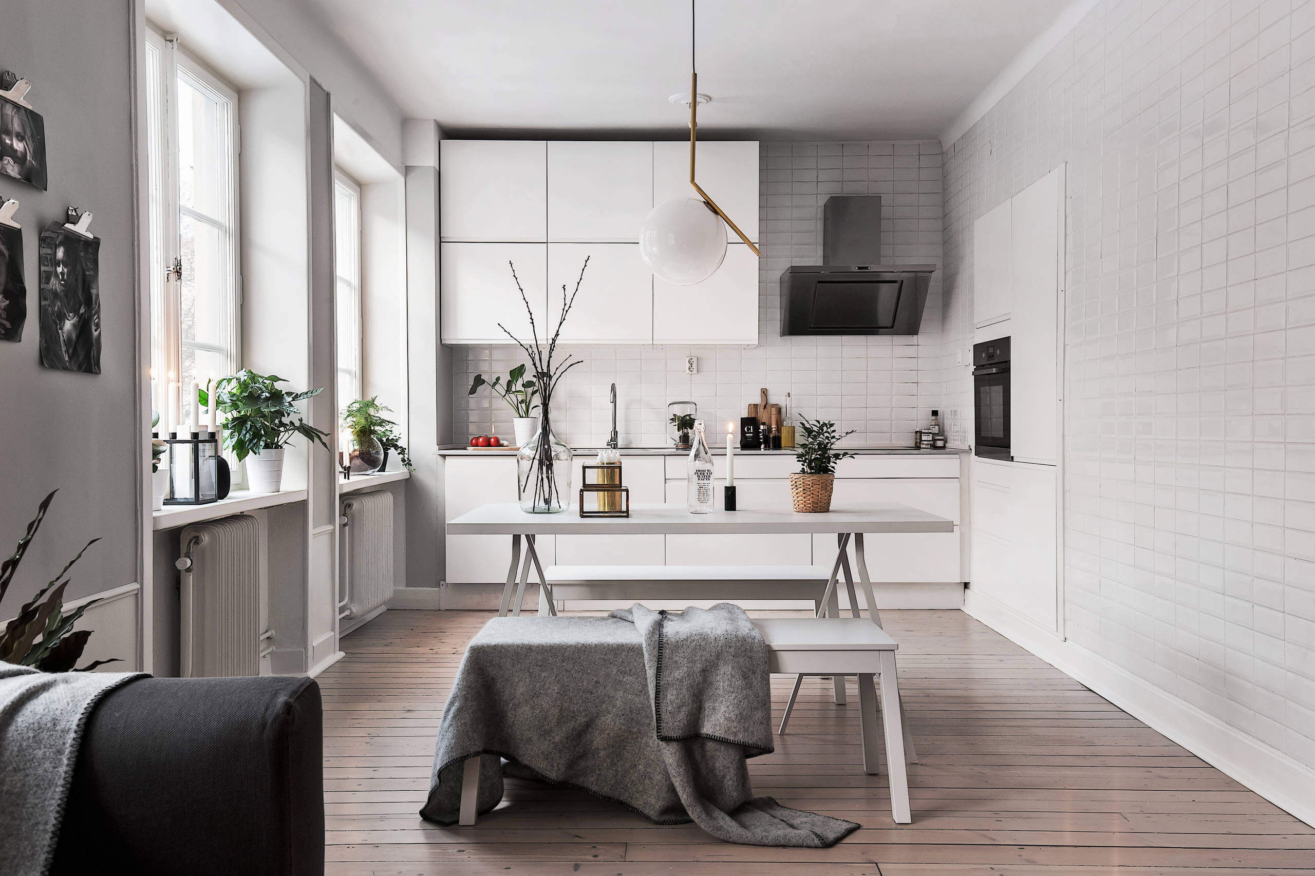 A Stylish Scandinavian Apartment with a Marked Industrial Style in Stockholm by Scandinavian Homes (8)