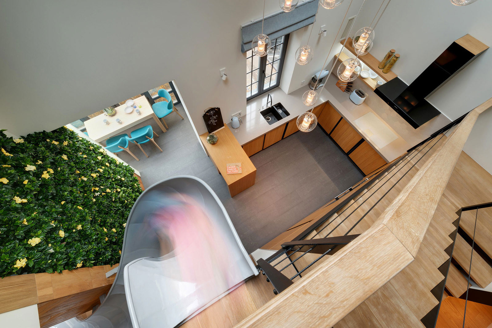A Stylish and Modern Duplex Apartment with a Slide in Kharkov, Ukraine by KI Design (13)