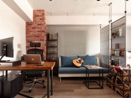 A Stylish and Tiny Industrial Loft Apartment in Taipei City by Alfonso Ideas (1)