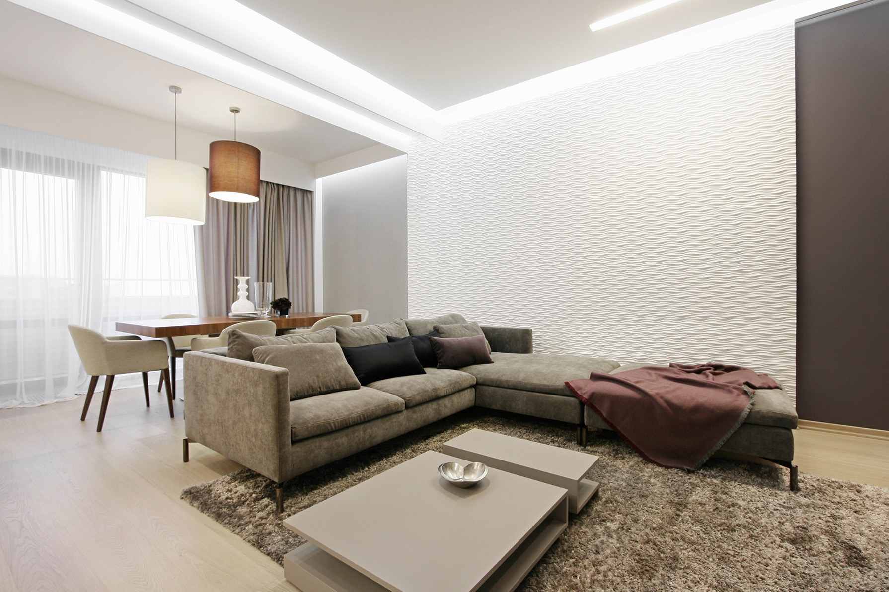 A Trendy Modern Apartment Full of Light in Dnipropetrovsk Oblast, Ukraine by Azovskiy & Pahomova architects (1)