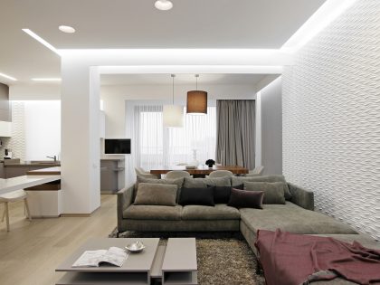 A Trendy Modern Apartment Full of Light in Dnipropetrovsk Oblast, Ukraine by Azovskiy & Pahomova architects (2)